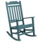 Flash Furniture Winston All-Weather Rocking Chair in Teal Faux Wood, PK2 2-JJ-C14703-TL-GG - alternate 2
